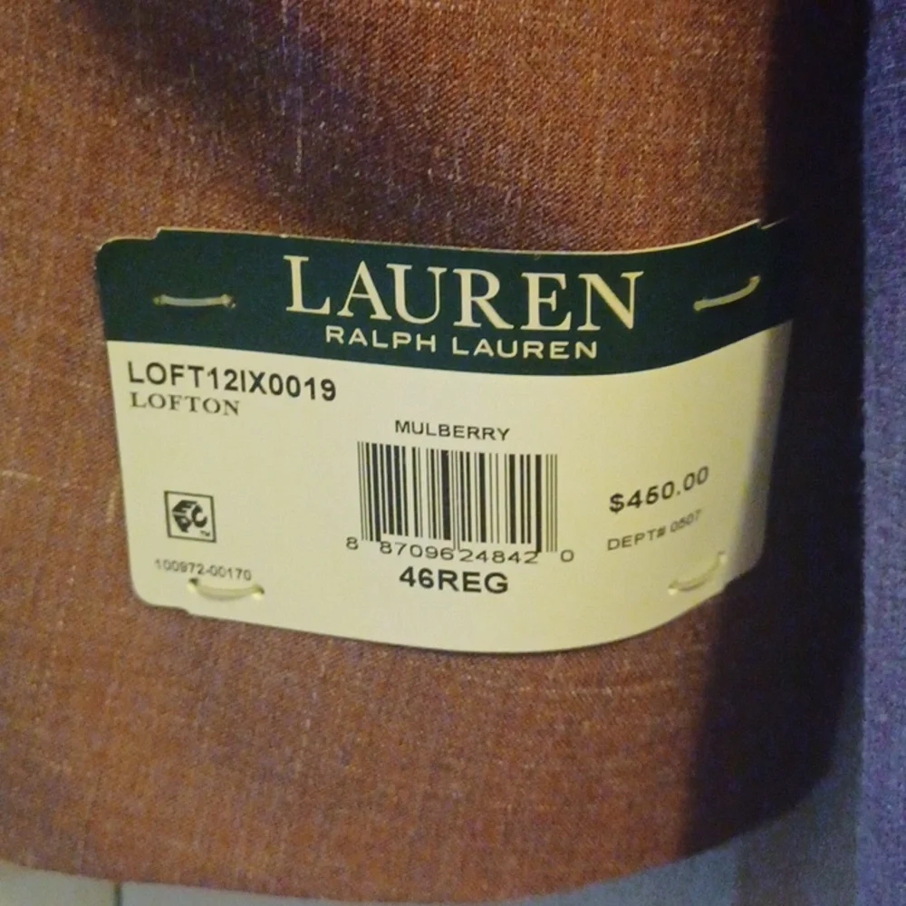 Men's Lauren Ralph Lauren Mulberry Suit - Picture 7 of 12